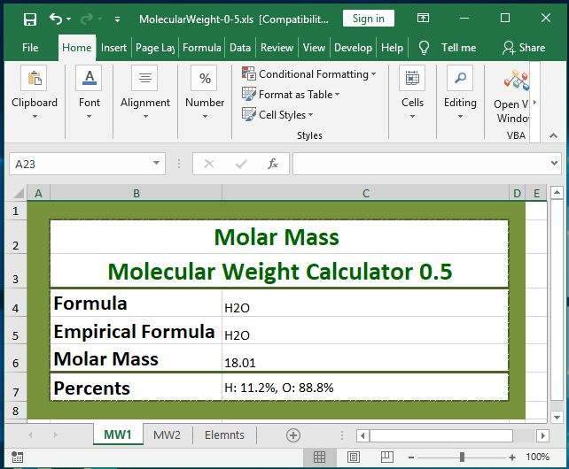 Molar Mass   Molecular Weight Calculator